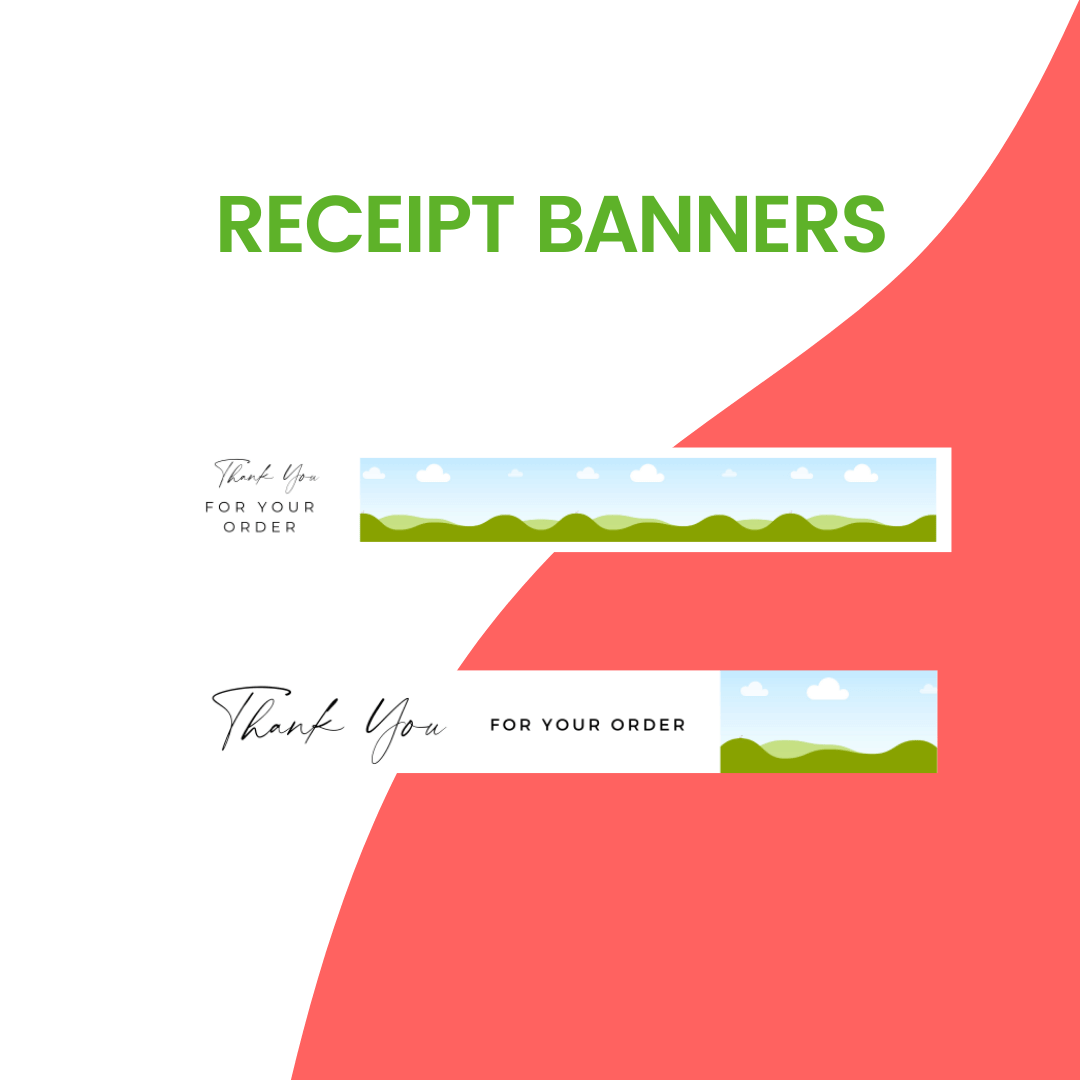 Etsy Shop Starter Kit Receipt Banners