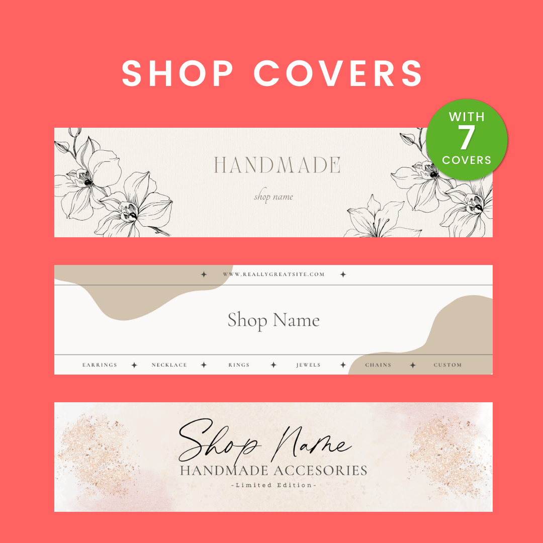 Etsy Shop Starter Kit Shop Covers
