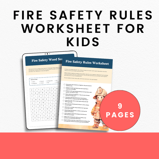 Fire Safety Rules Worksheet For Kids
