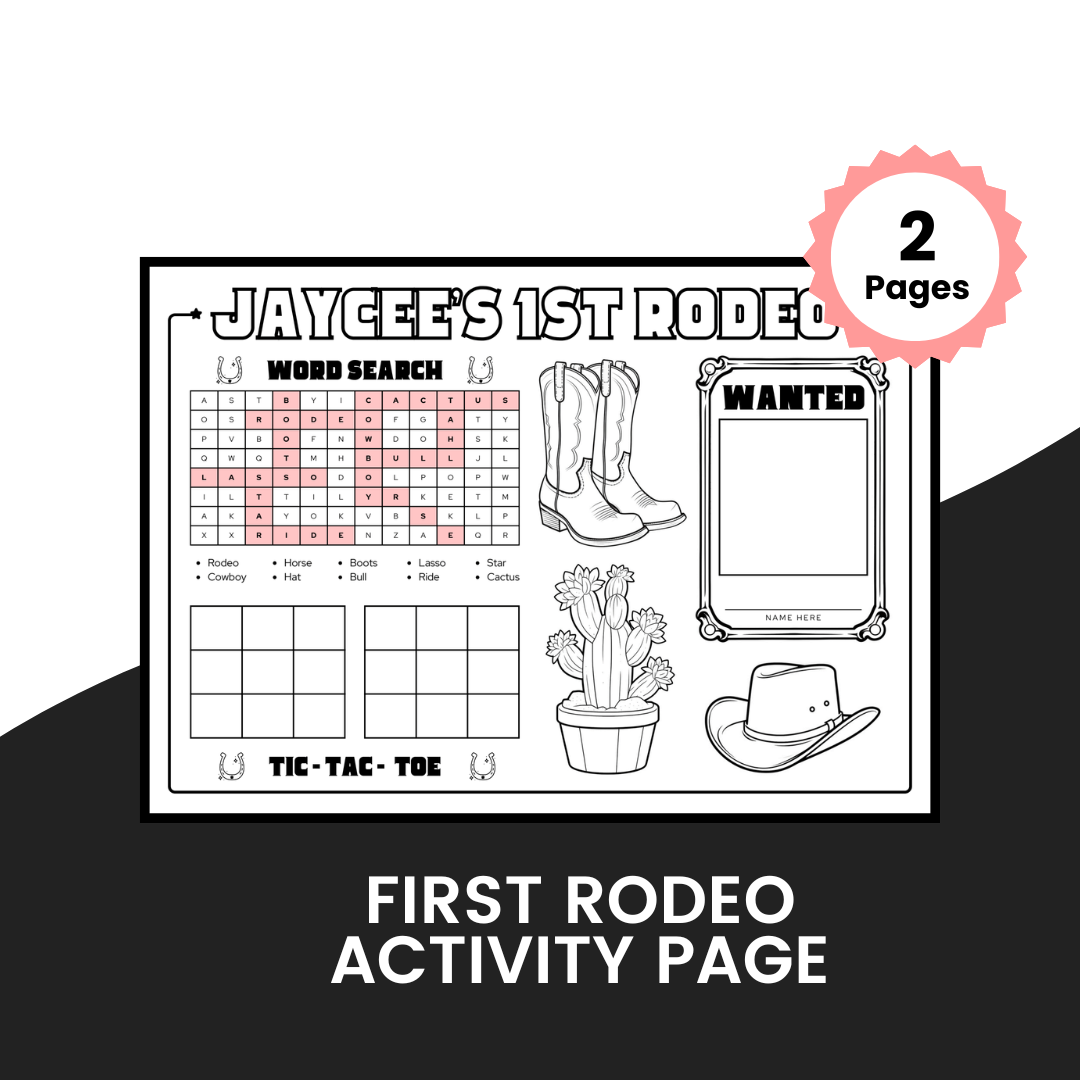 First Rodeo Activity Page