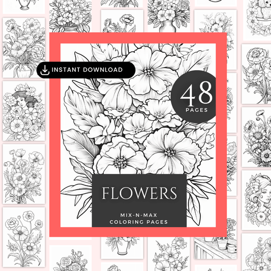 Flowers Coloring Pages HobbyScool