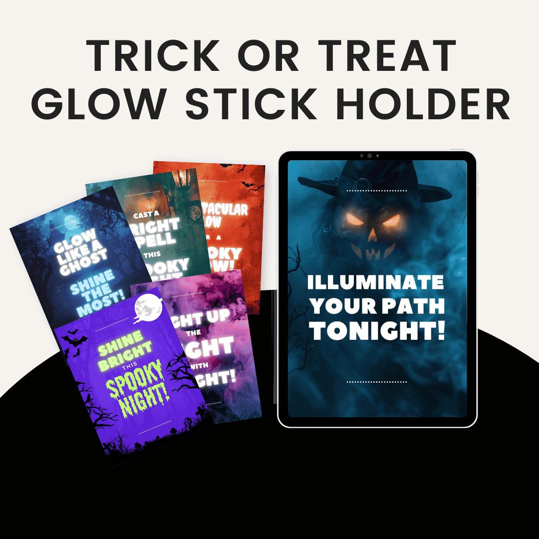 Halloween Trick or Treat Glow Stick Holder