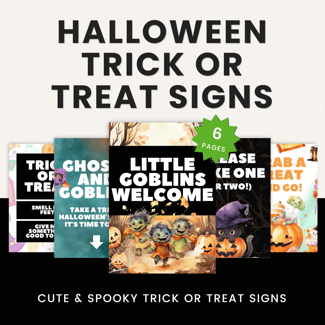 Halloween Trick or Treat Signs