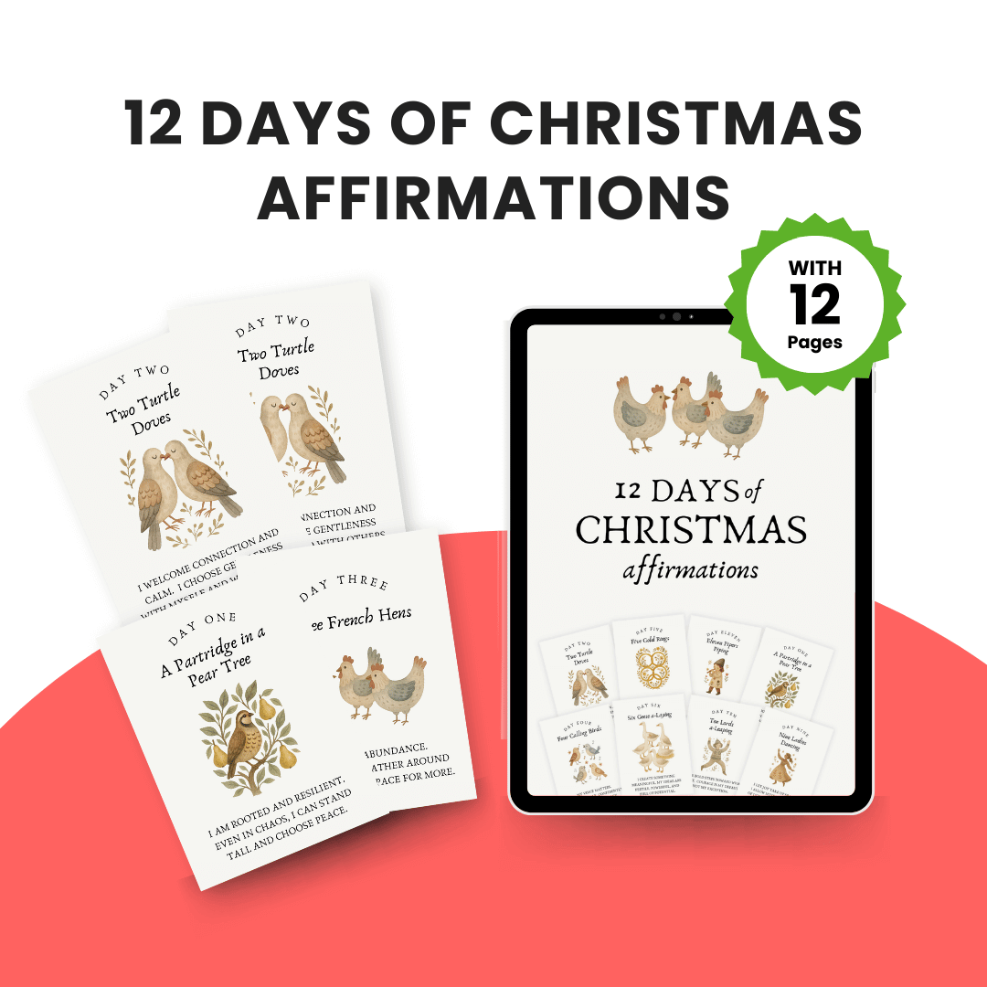 12 Days of Christmas Affirmations Mock up