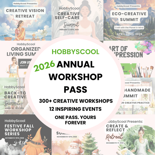 2026 Annual Workshop Pass 300+ Creative Workshops. 2 inspiring Events.