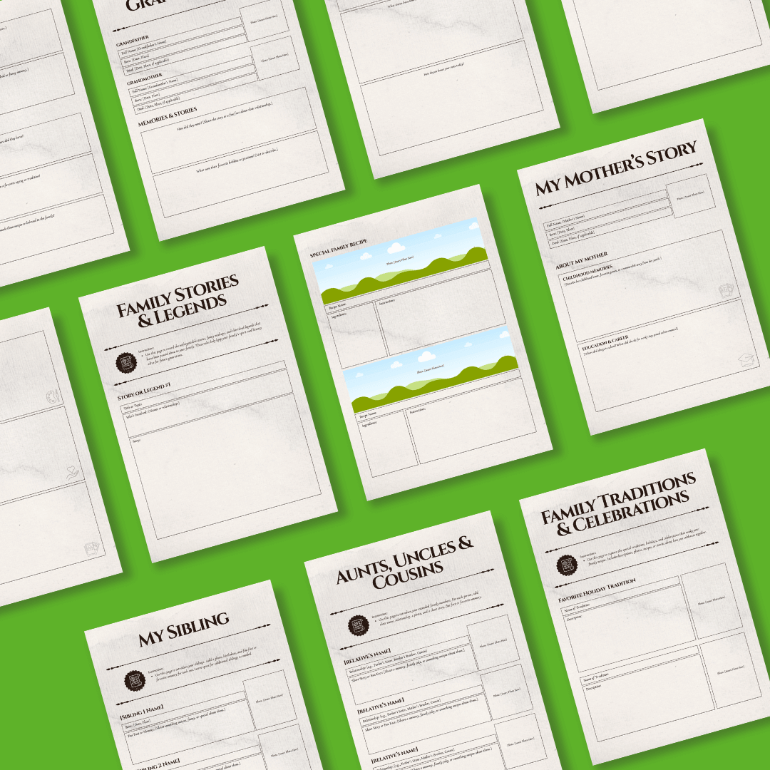Ancestry Book Template 2