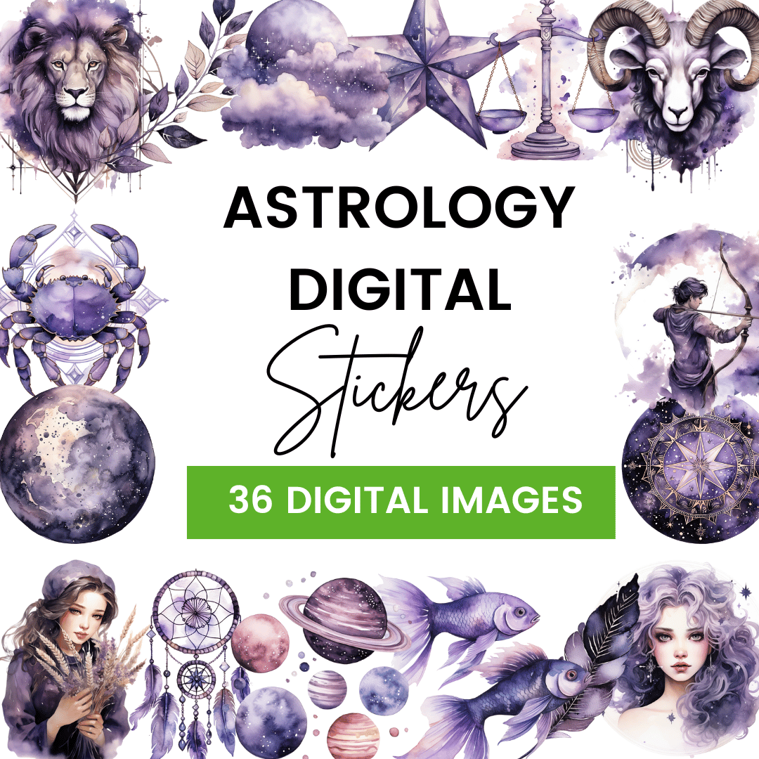 Astrology Digital Sticker Template