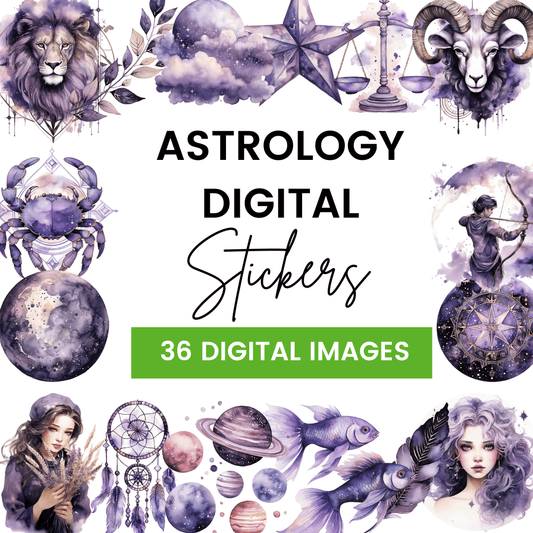 Astrology Digital Sticker Template