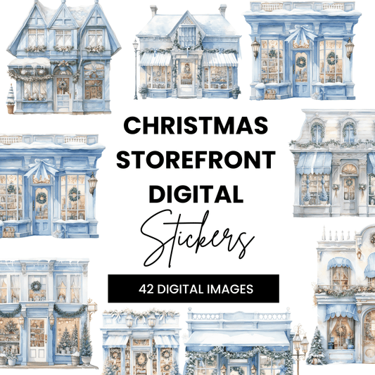 42 Christmas Storefront Digital Stickers