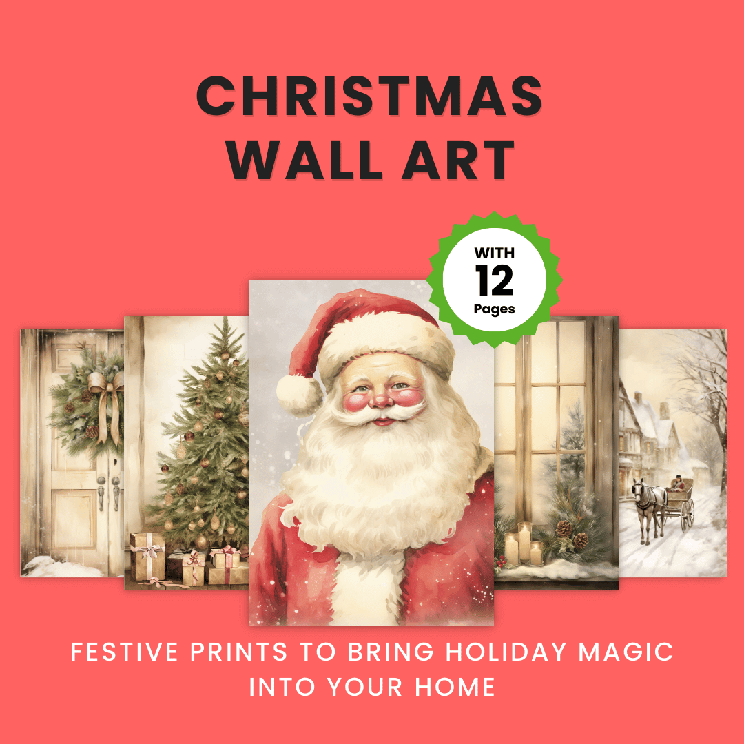 Christmas Wall Art Mock up