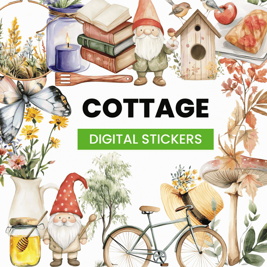 HobbyScool Cottage Stickers Mock-Up