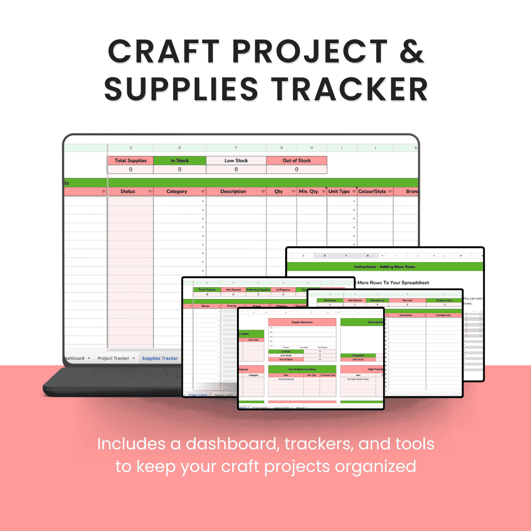 HobyScool Craft Project Supplies Tracker Mock up1