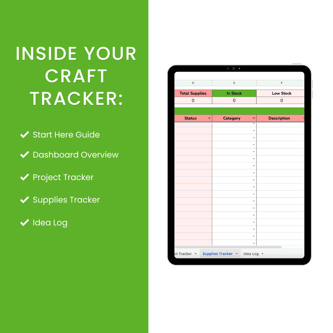 HobbyScool Craft Project Supplies Tracker  Mock up2