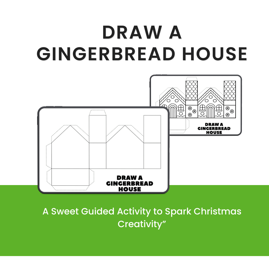 Draw A Gingerbread House Mock up