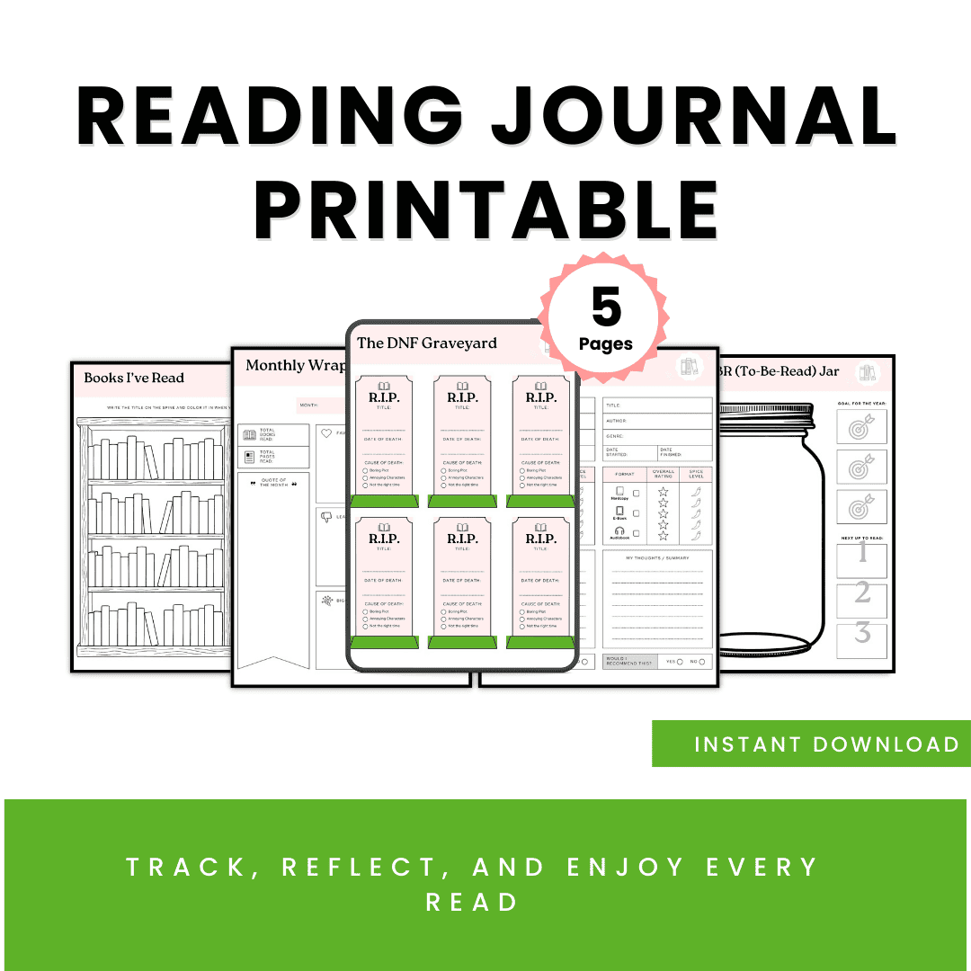 HobbyScool Reading Journal Printable Mockup2