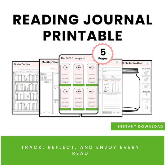 HobbyScool Reading Journal Printable Mockup2