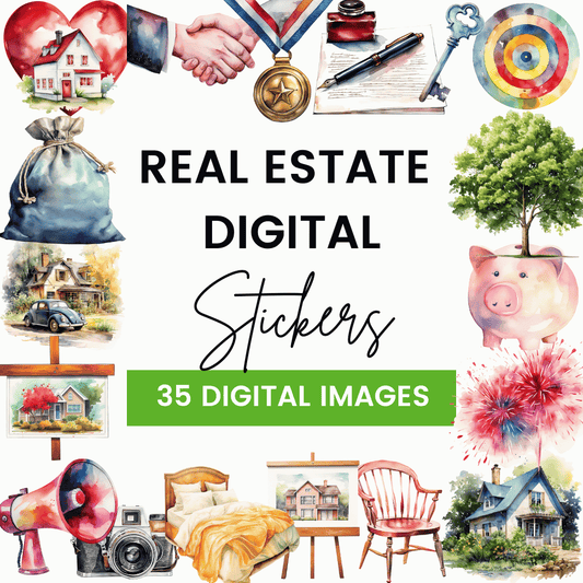Real Estate Digital Stickers Template