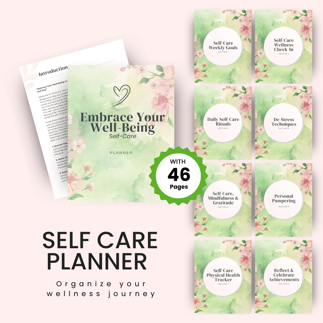 Self Care Planner Mock up