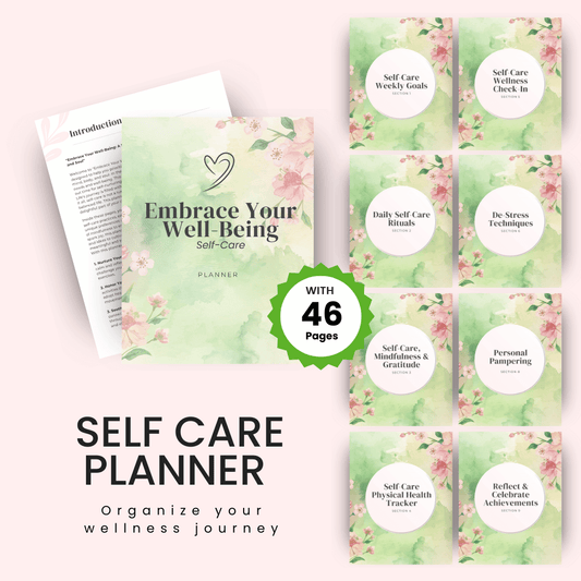Self Care Planner Mock up