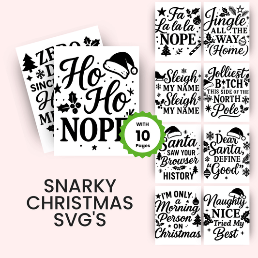 Snarky Christmas SVG's Mockup