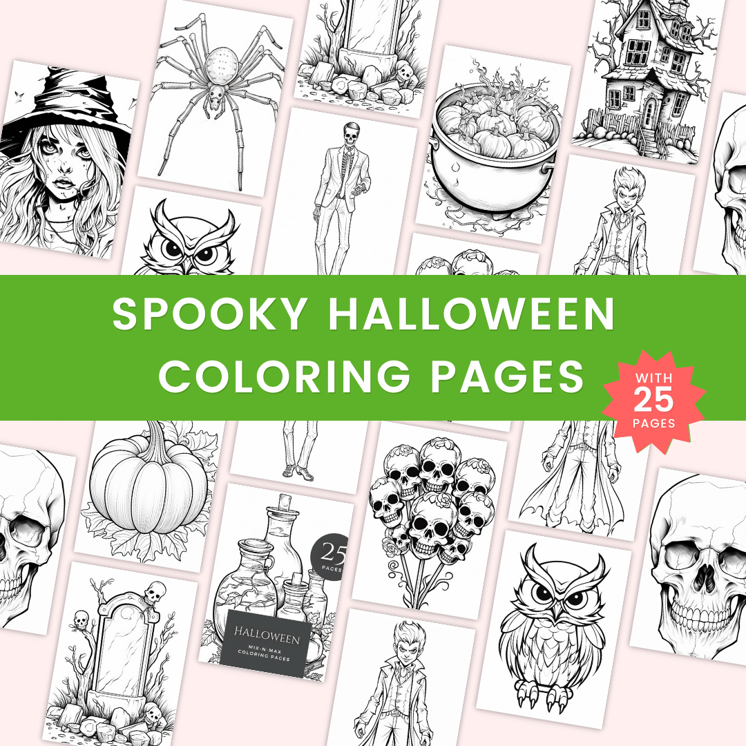 Spooky Halloween Coloring Pages