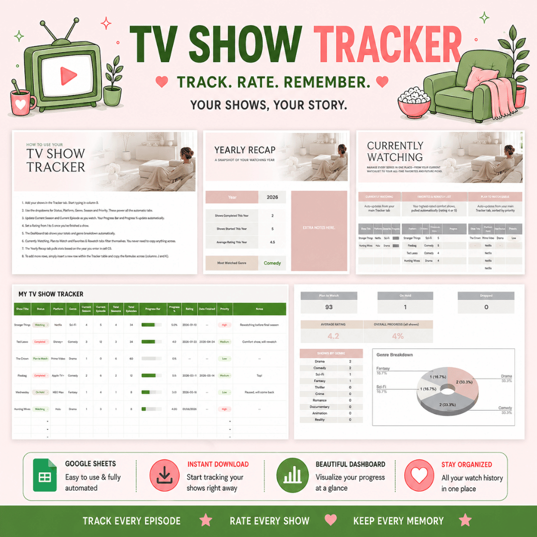 TV Show Tracker Template