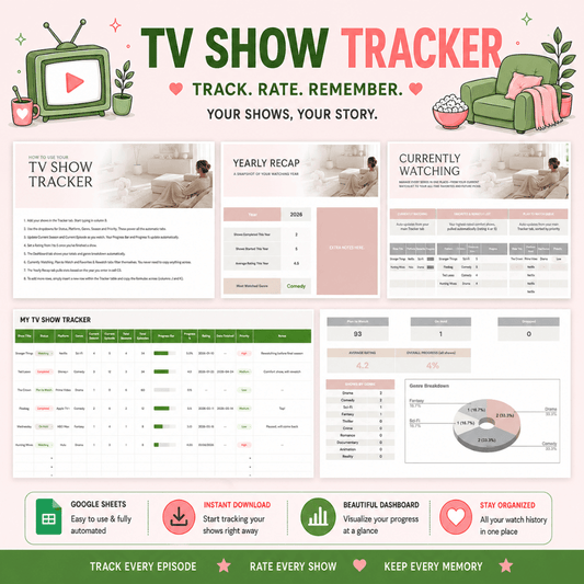 TV Show Tracker Template