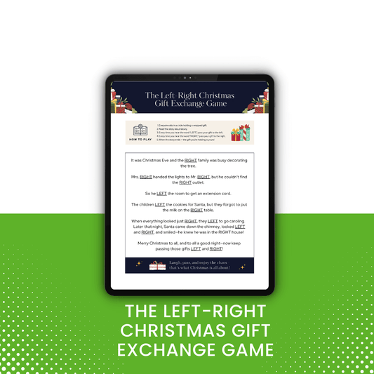 The Left-Right Christmas Gift Exchange Game Mock up