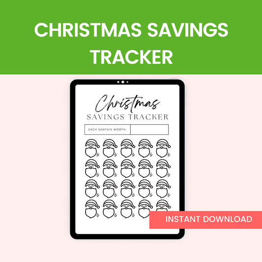 Kids Christmas Savings Tracker HobbyScool