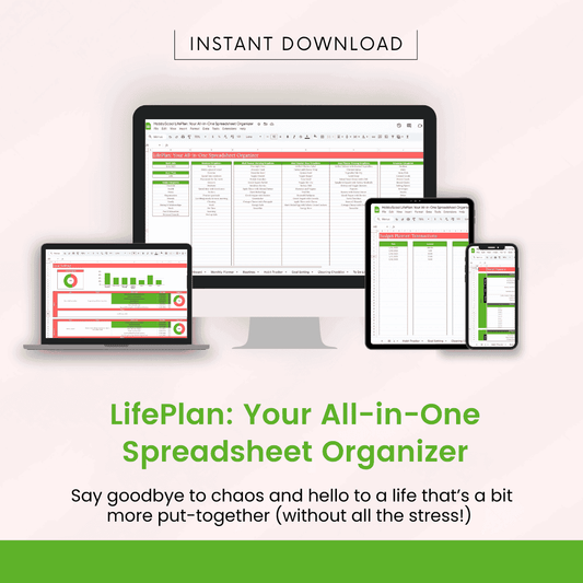 LifePlan: Your All-in-One Spreadsheet Organizer HobbyScool