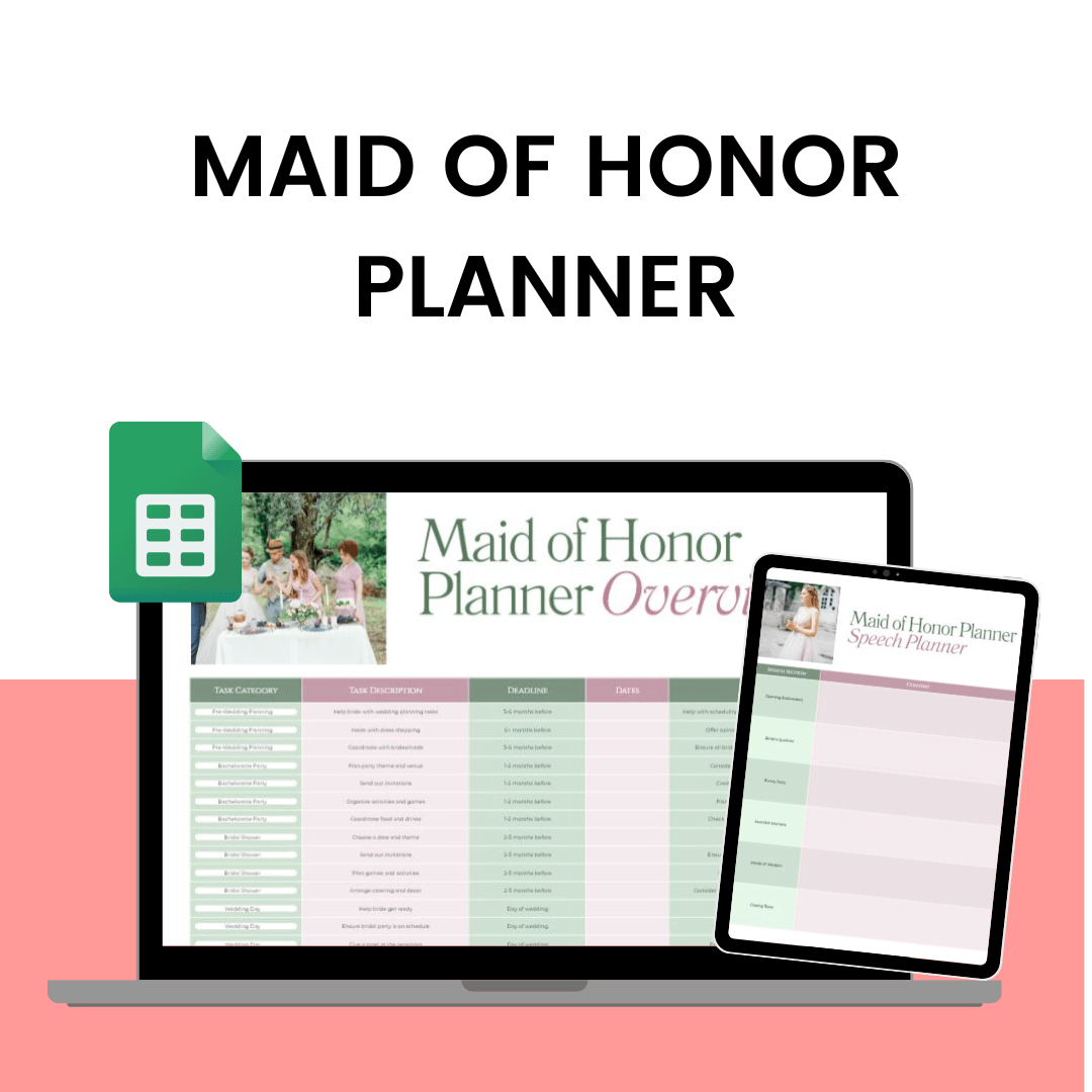 Maid Of Honor Planner