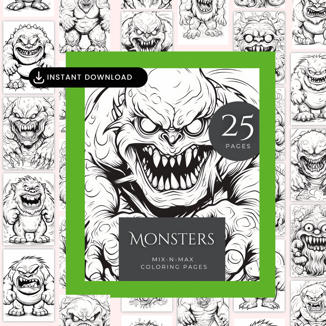 Monsters Coloring Pages