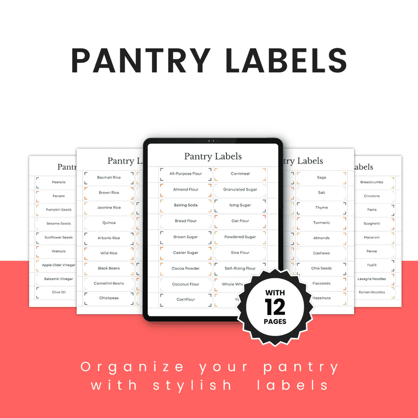 Printable Pantry Labels – HobbyScool