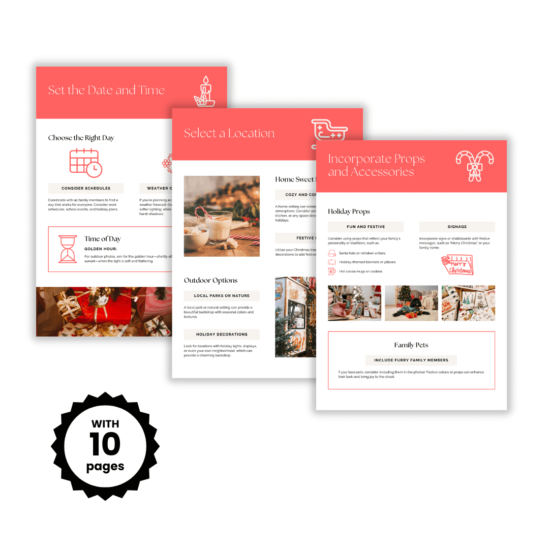 Preparing For Your Christmas Photoshoot Images
