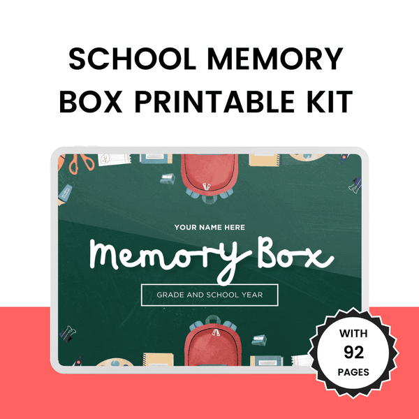 School Memory Box Printable Kit – HobbyScool
