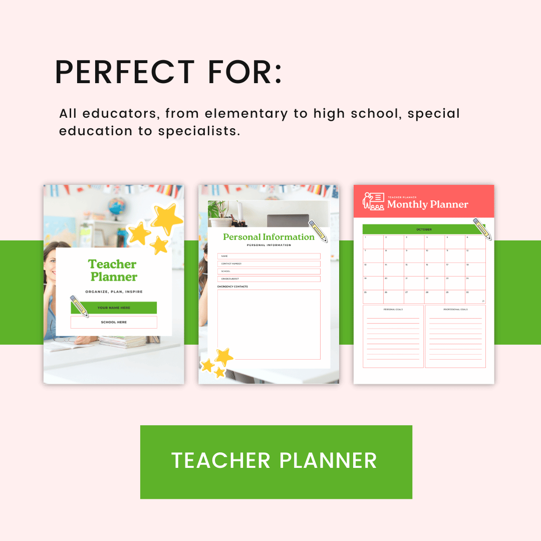 Teacher Planner Perfect for all Educators