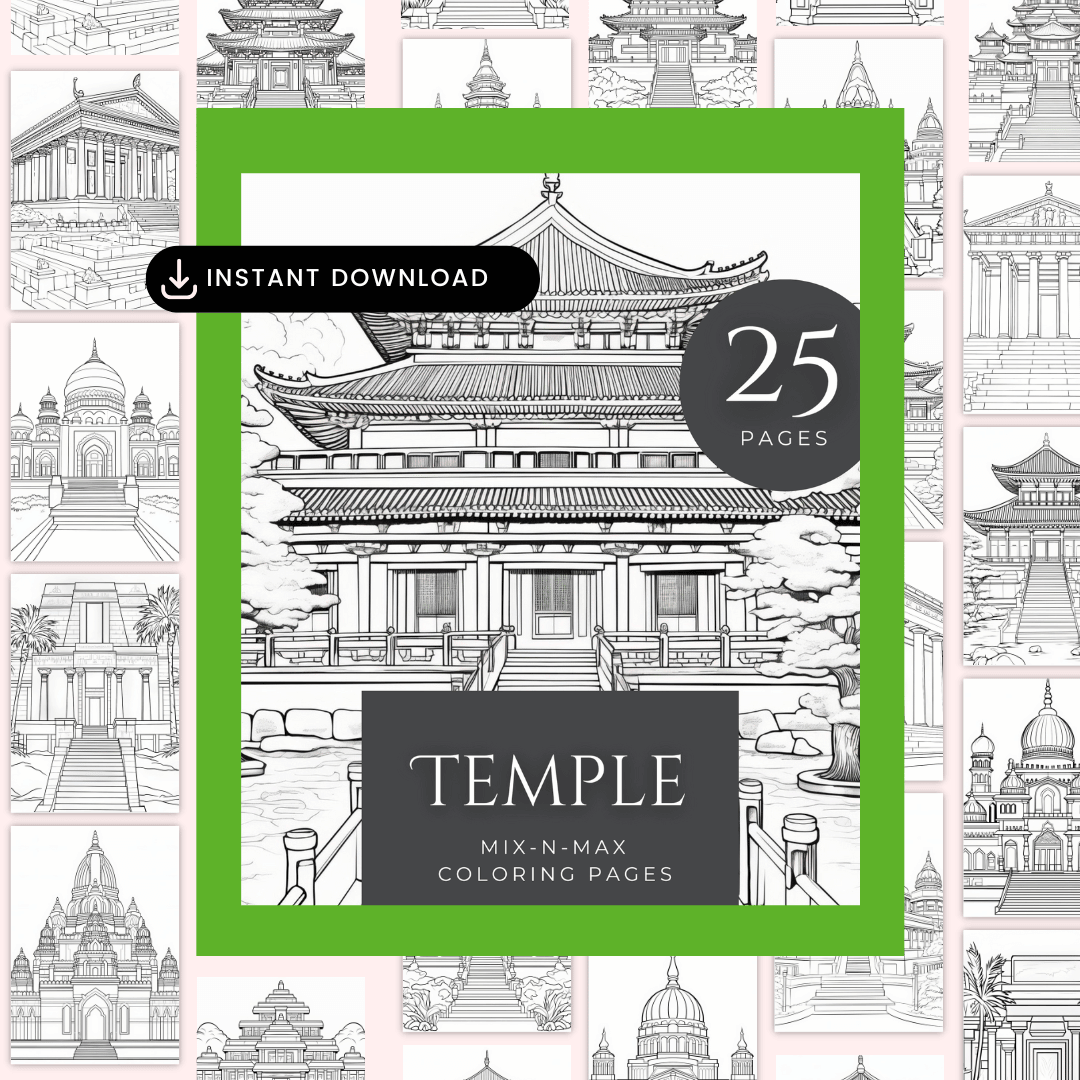 Temple Coloring Book