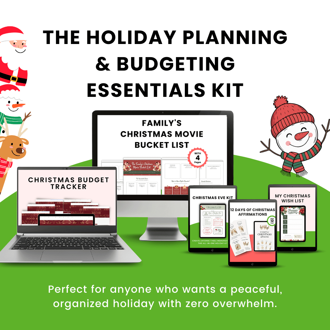 The Holiday Planning & Budgeting Essentials Kit Mockup