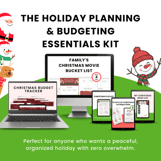 The Holiday Planning & Budgeting Essentials Kit Mockup