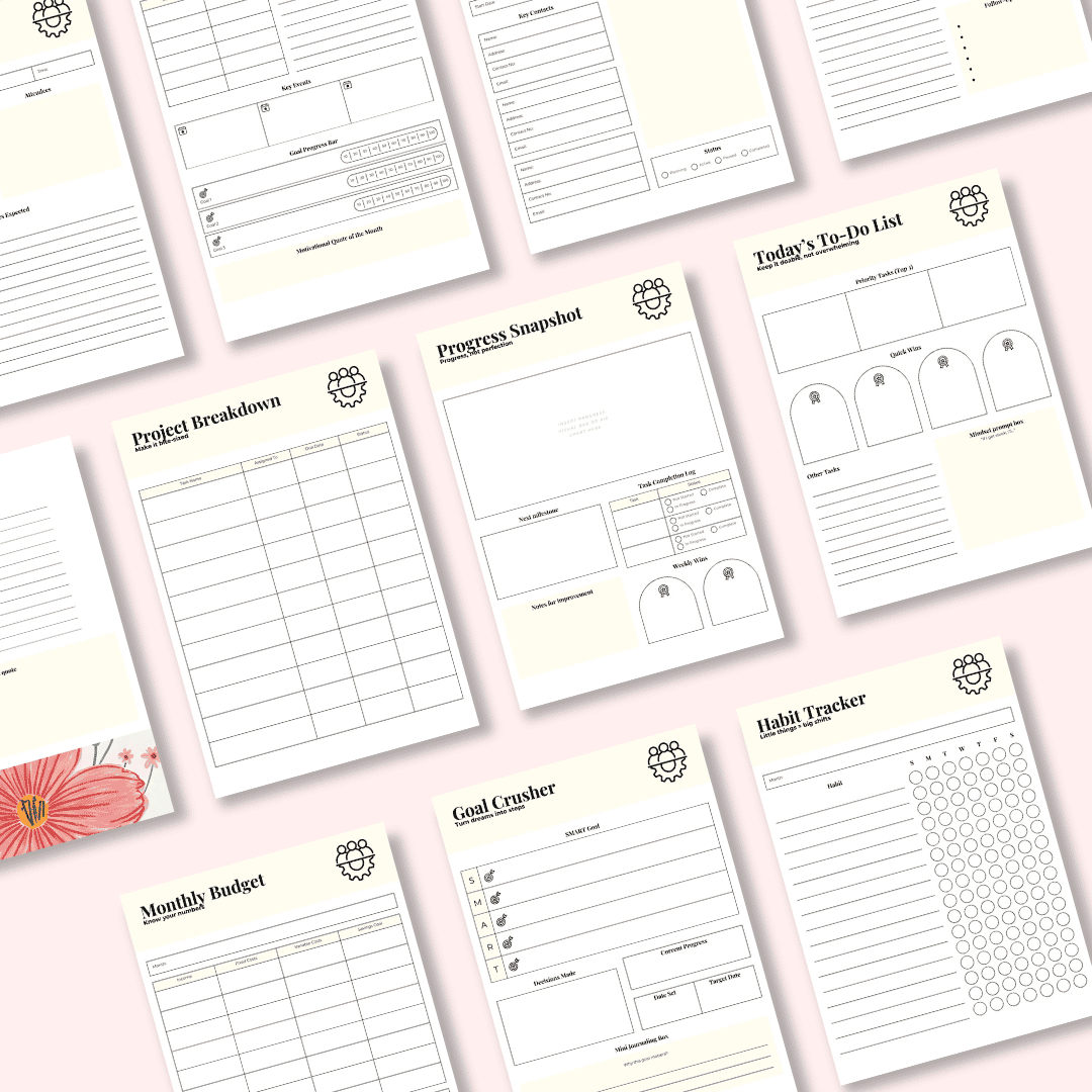 The Mark It Done Work Planner Mock up 2