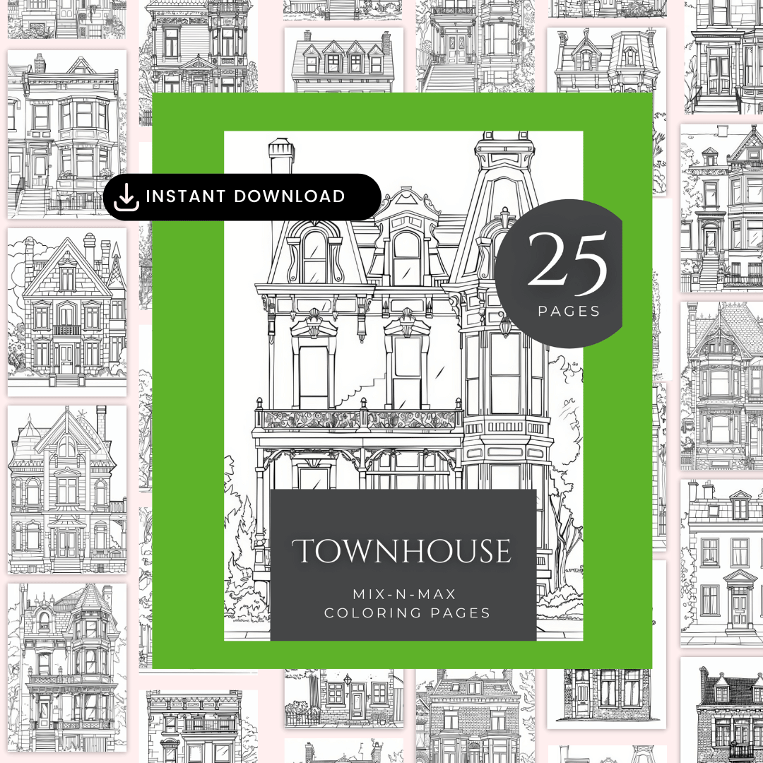 Townhouse Coloring Book