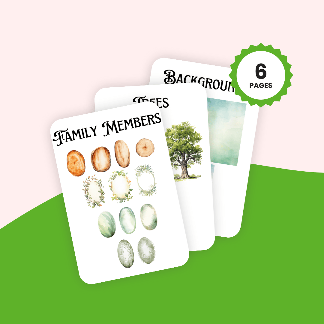 Watercolor Family Tree Creator Templates