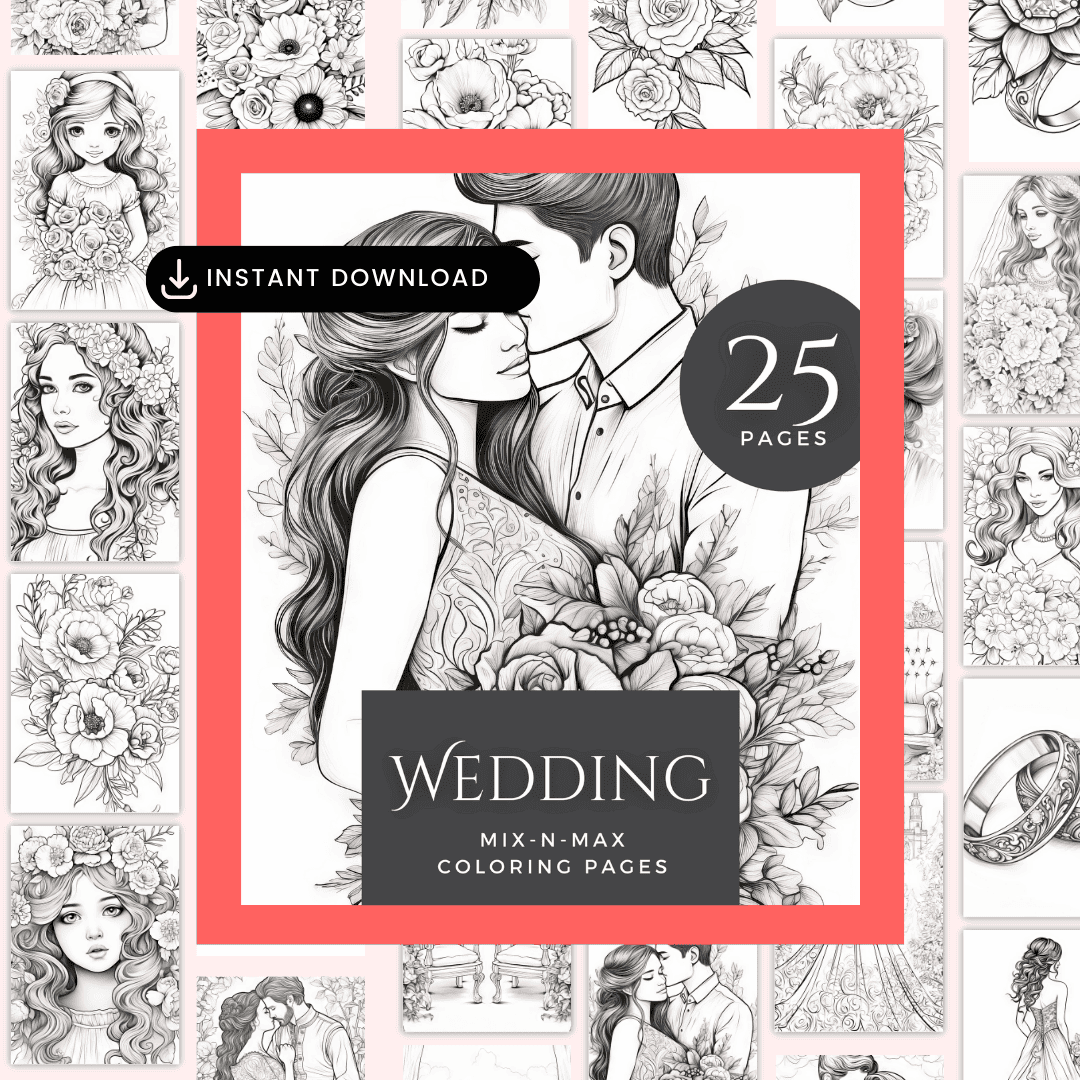 Wedding Coloring Pages HobbyScool