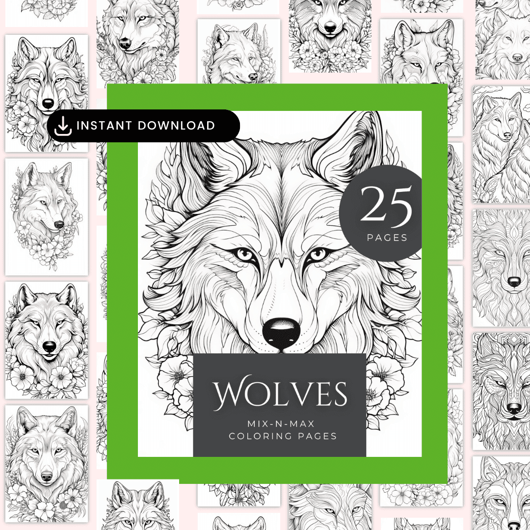 Wolves Coloring Pages HobbyScool