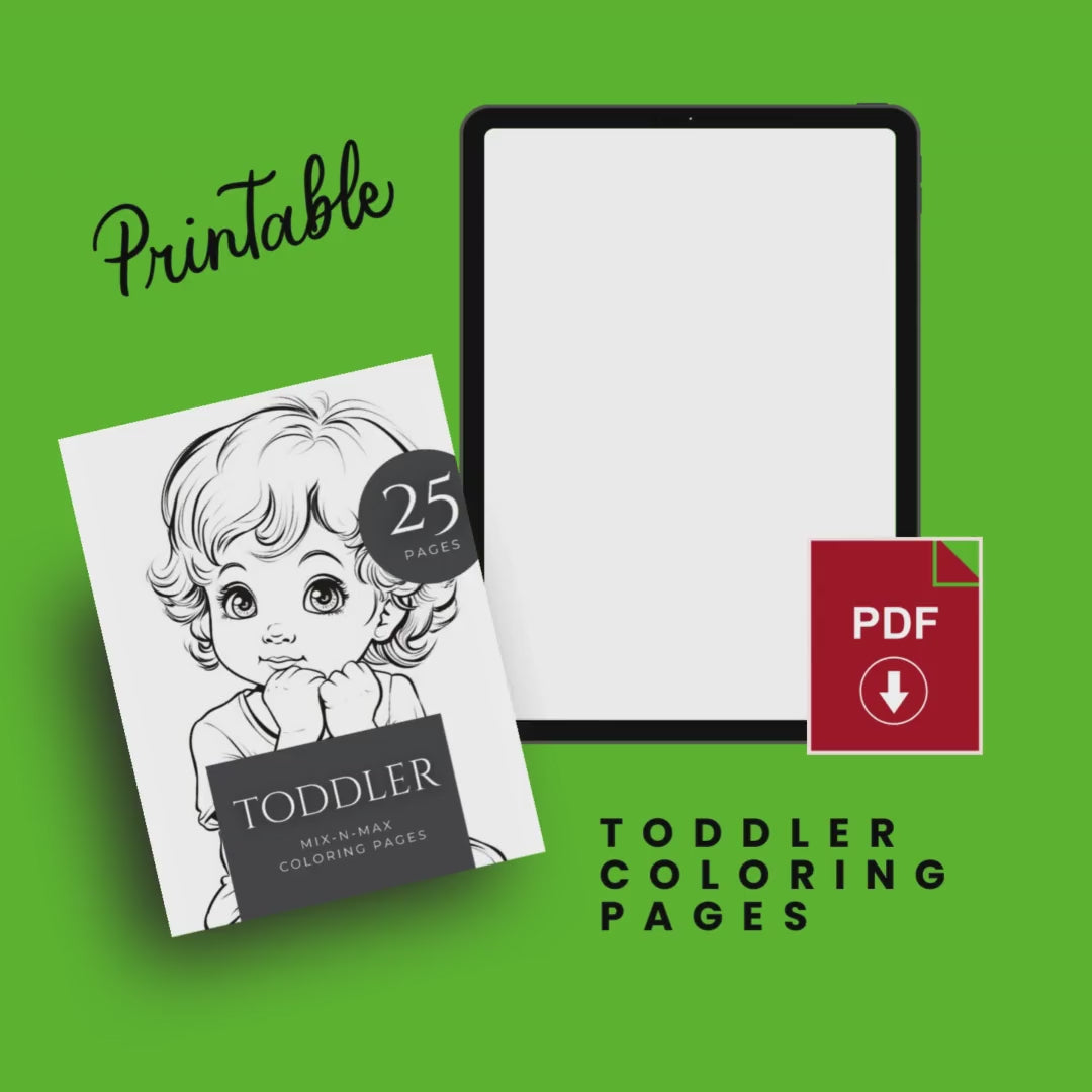 Toddler Printable Coloring Pages