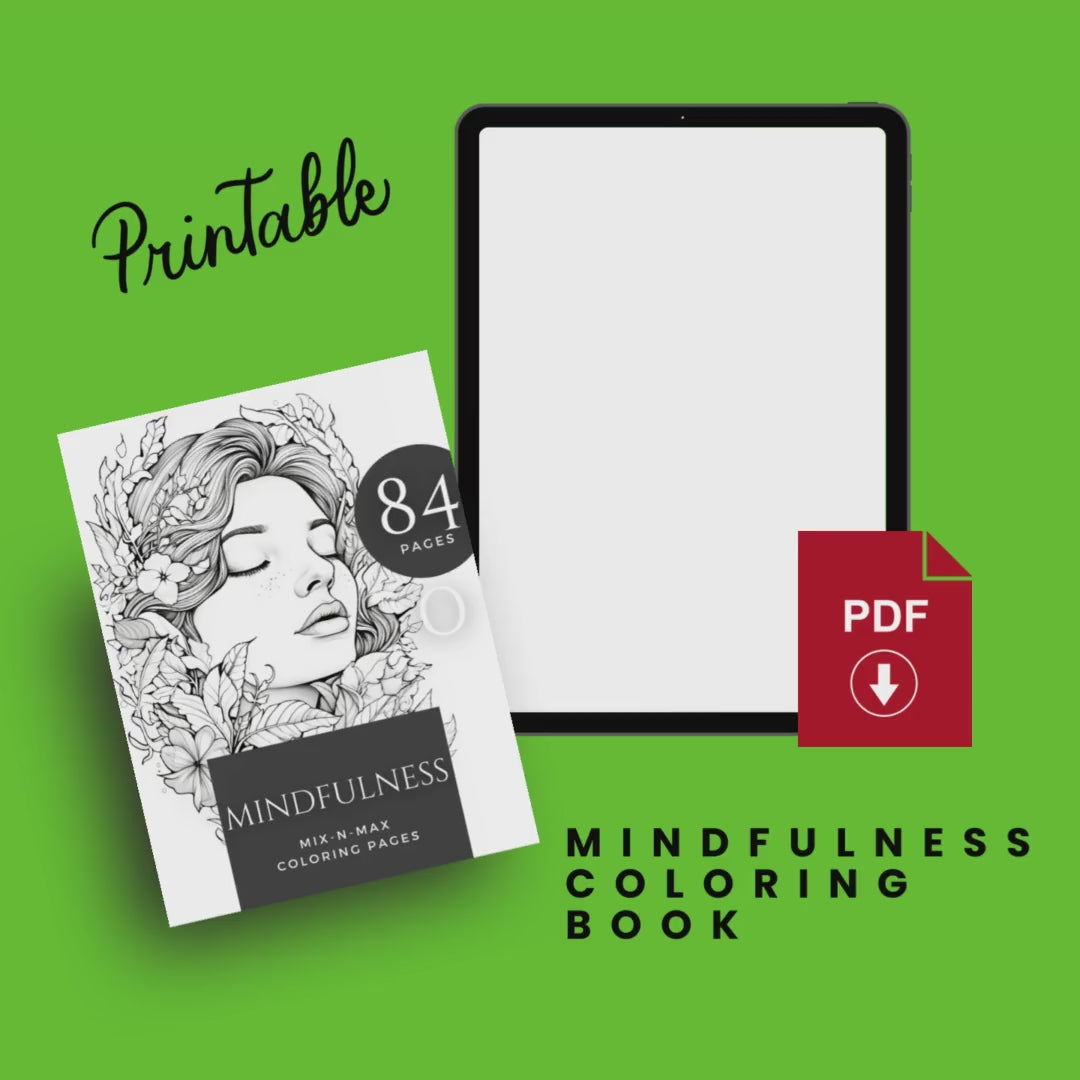 Mindfulness Printable Coloring Book