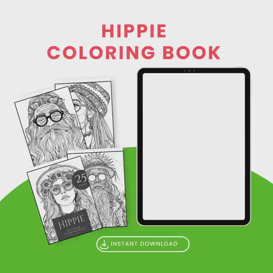 Hippie Coloring Book Video