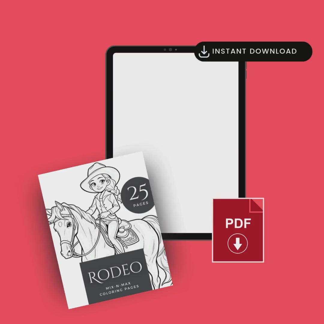 Printable Rodeo Coloring Book